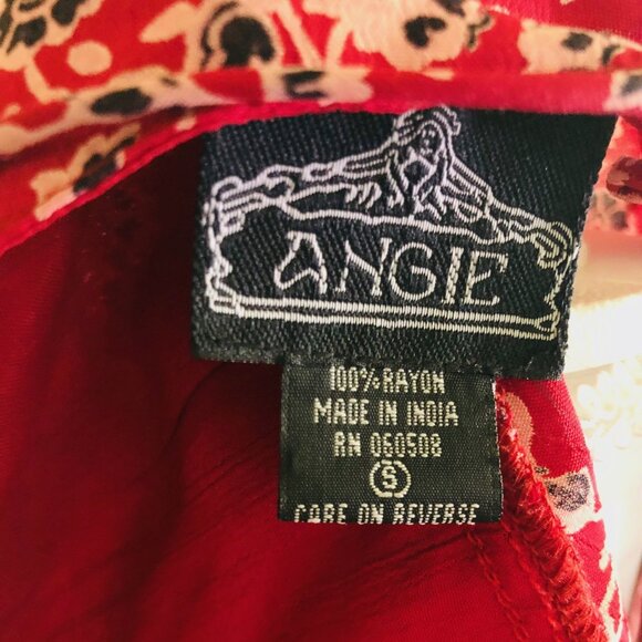 Angie Small Red Summer Cocktail Dress - Picture 5 of 6